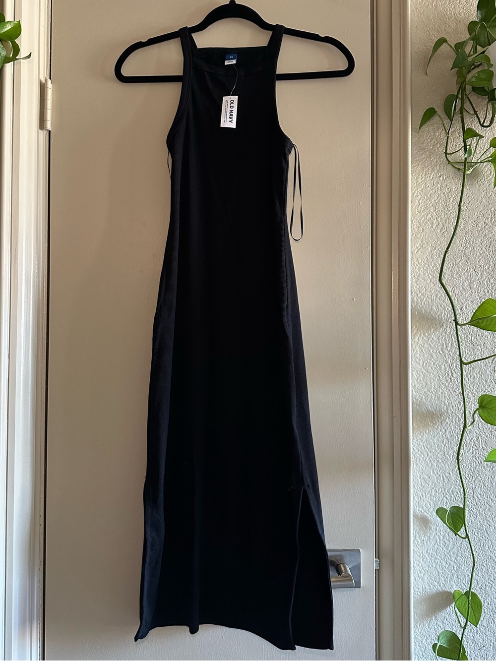 Old Navy halter black maxi dress